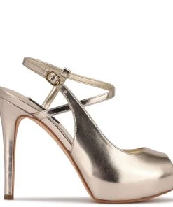 Nine West Y2K Revival Hanken Ankle Strap Platform Sandals