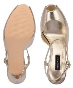 Nine West Y2K Revival Hanken Ankle Strap Platform Sandals