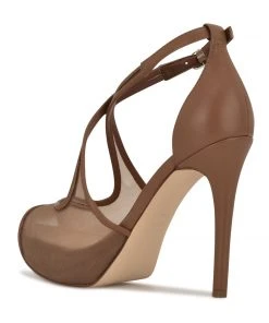 Nine West High Impact Platforms Hanya Peep Toe Platform Pumps