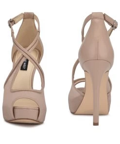 Nine West Hanya Peep Toe Platform Pumps