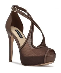 Nine West Hanya Peep Toe Platform Pumps