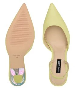 Nine West Happy Pointy Toe Heeled Slingbacks