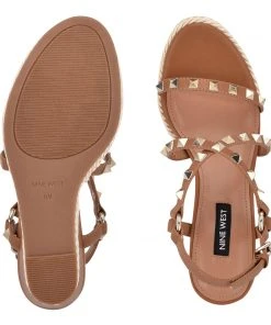 Nine West Harte Studded Espadrille Wedge Sandals Weave Got You