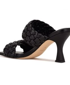 Nine West Hasnot Heeled Slide Sandals Weave Got You