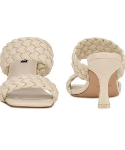 Nine West Hasnot Heeled Slide Sandals Weave Got You