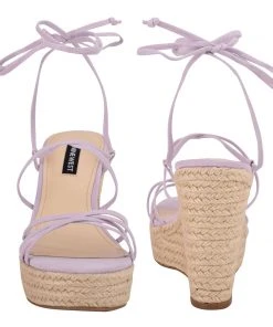 Nine West Havefun Ankle Wrap Espadrille Wedge Sandals Lace It Up