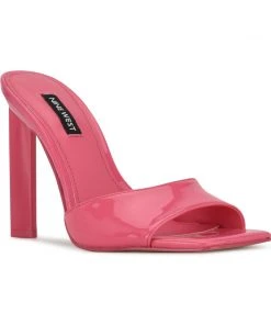 Nine West Haveit Heeled Slide Sandals Color Pop