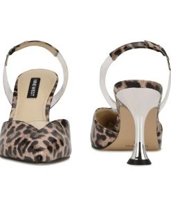 Nine West In The Clear Heat Pointy Toe Heeled Slingbacks