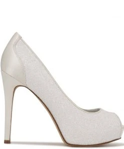 Nine West Hizzia Peep Toe Platform Pumps Bridal