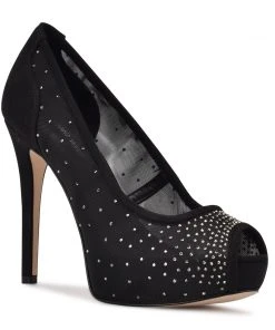 Nine West High Impact Platforms Hizzie Peep Toe Platform Pumps