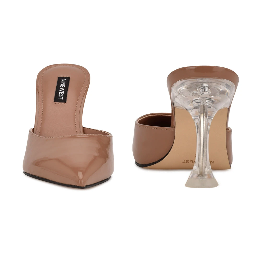 Nine West Hott Pointy Toe Mules In The Clear 6 Nine West Hott Pointy Toe Mules In The Clear