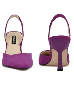 Nine West Hurry Snip Toe Heeled Slingbacks Color Pop