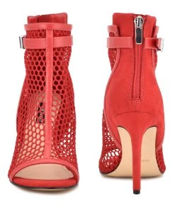 Nine West Ididit Mesh Peep Toe Booties Color Pop