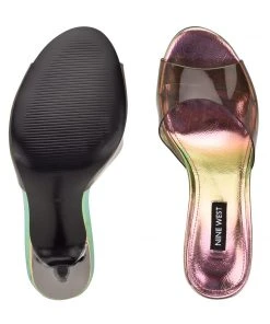 Nine West Ido Heeled Slide Sandals