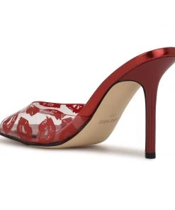 Nine West Ido Heeled Slide Sandals Color Pop