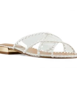 Nine West Ieni Flat Slide Sandals Mules & Slides