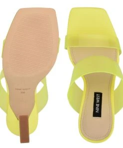 Nine West Instaa Heeled Slide Sandals Color Pop