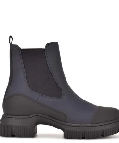 Nine West Iola Chelsea Lug Sole Booties Shoes