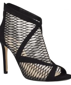Nine West Ira Mesh Peep Toe Booties Boots & Booties