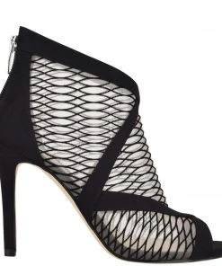 Nine West Ira Mesh Peep Toe Booties Boots & Booties