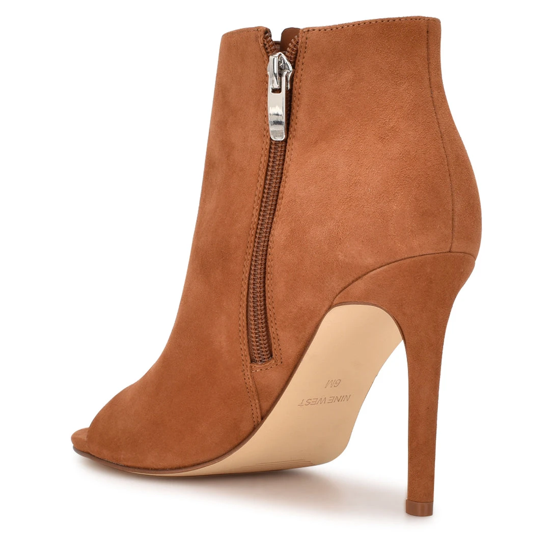 Nine West Izip Peep Toe Booties 5 Nine West Izip Peep Toe Booties