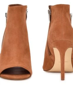 Nine West Izip Peep Toe Booties 10 Nine West Izip Peep Toe Booties