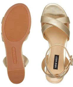 Nine West Weave Got You Janessa Ankle Strap Wedges