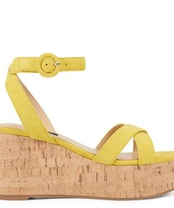 Nine West Janessa Ankle Strap Wedges Weave Got You