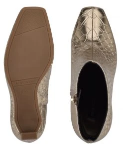 Nine West Jozy Heeled Booties Metallic Mindset