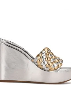 Nine West Kat Platform Slide Sandals