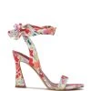 Nine West Kelsie Ankle Wrap Heeled Sandals Lace It Up
