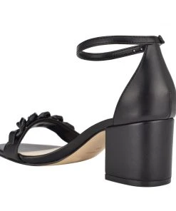 Nine West Kimba Ankle Strap Block Heel Sandals
