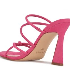 Nine West Kims Heeled Slide Sandals Y2K Revival 9 Nine West Kims Heeled Slide Sandals Y2K Revival