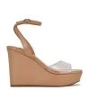 Nine West Weave Got You Klear Platform Ankle Strap Sandals