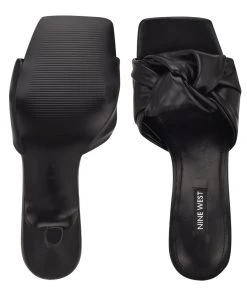 Nine West Weave Got You Knot Heeled Slide Sandals