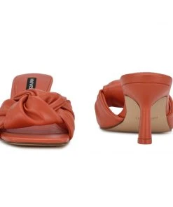 Nine West Weave Got You Knot Heeled Slide Sandals