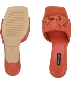 Nine West Weave Got You Knot Heeled Slide Sandals