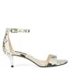 Nine West Leisa Ankle Strap Sandals Metallic Mindset