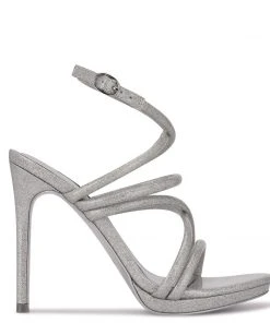 Nine West Y2K Revival Lexy Ankle Strap Heeled Sandals