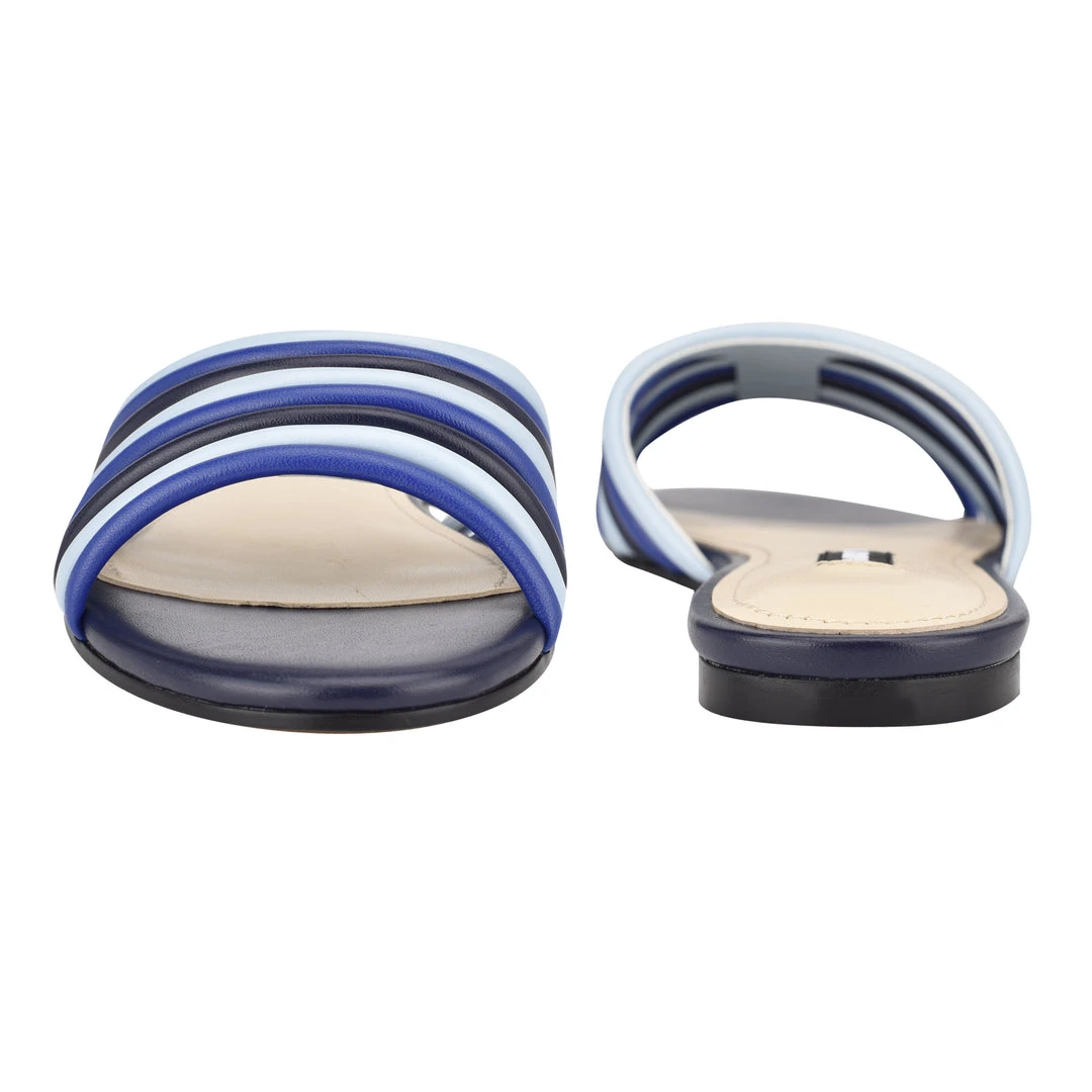 Nine West Mules & Slides Links Flat Slide Sandals 6 Nine West Mules & Slides Links Flat Slide Sandals