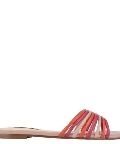 Nine West Color Pop Links Flat Slide Sandals
