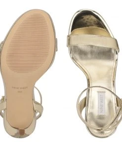 Nine West Loola Ankle Strap Sandals Metallic Mindset 11 Nine West Loola Ankle Strap Sandals Metallic Mindset