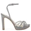 Nine West Lorelle Strappy Dress Sandals Metallic Mindset