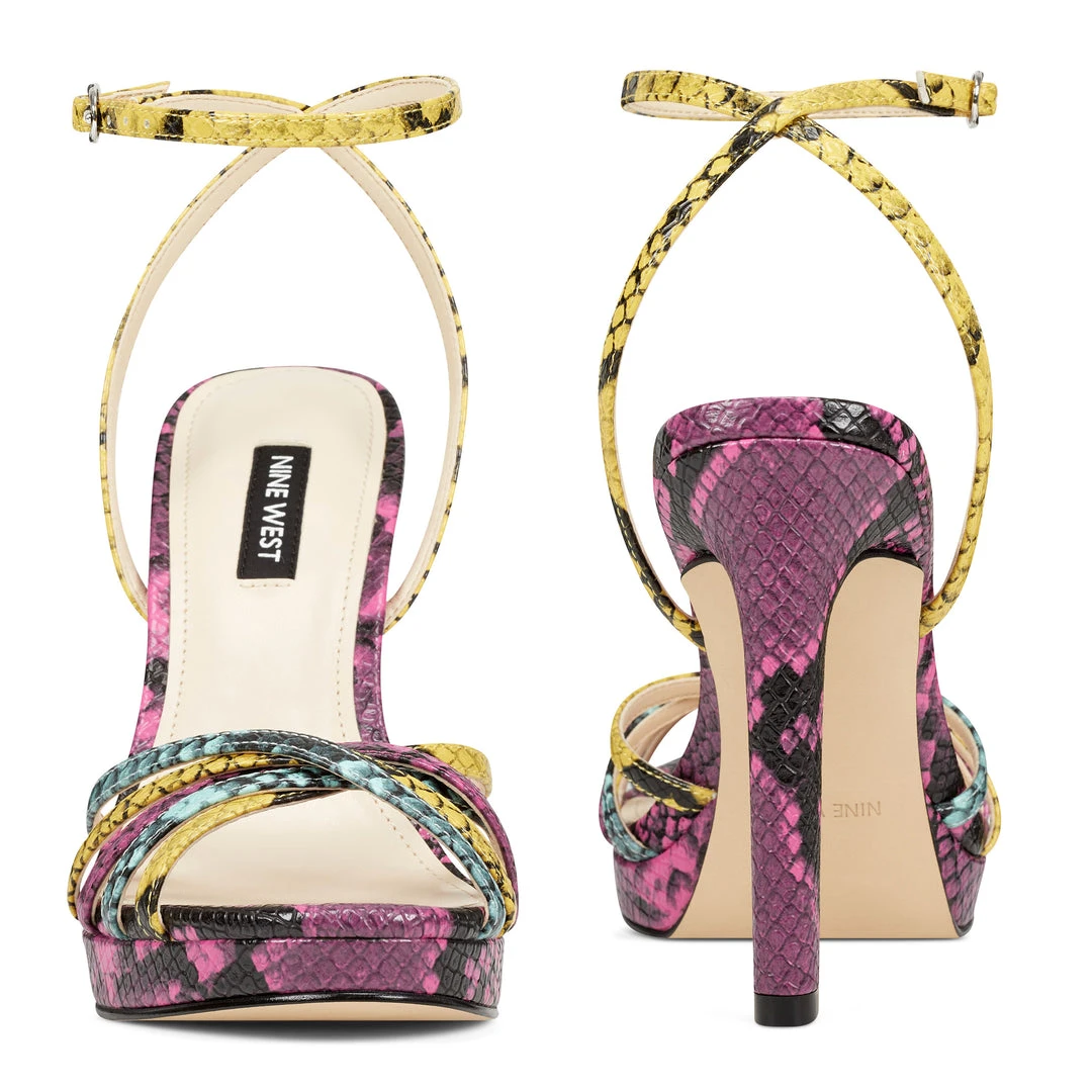 Nine West Lorelle Strappy Dress Sandals 7 Nine West Lorelle Strappy Dress Sandals