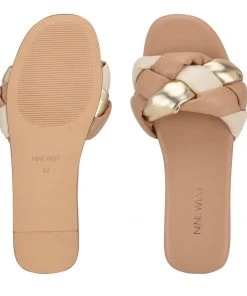 Nine West Weave Got You Lula Flat Slide Sandals