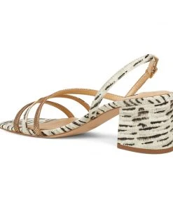 Nine West Metallic Mindset Maeve Block Heel Sandals