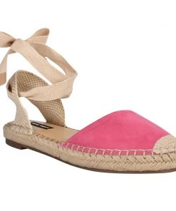 Nine West Mage Flat Ankle Wrap Espadrille Sandal Lace It Up