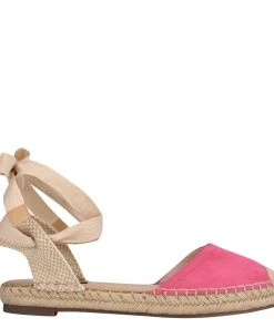 Nine West Mage Flat Ankle Wrap Espadrille Sandal Lace It Up