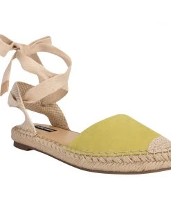 Nine West Lace It Up Mage Flat Ankle Wrap Espadrille Sandal