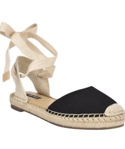 Nine West Mage Flat Ankle Wrap Espadrille Sandal Lace It Up
